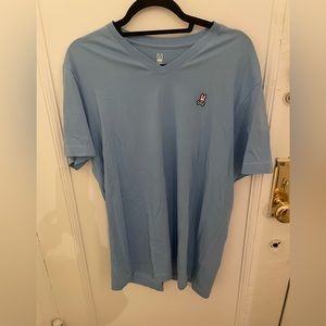 NWOT Psycho Bunny Blue V Neck T-Shirt Size 5